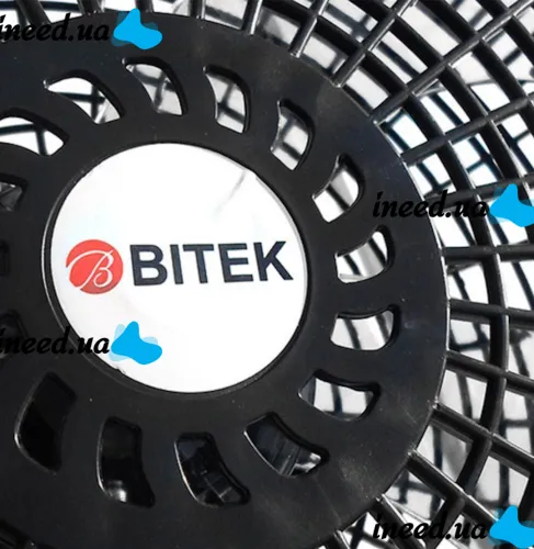 Floor fan Bitek BK-1881 120W 5 blades 46 cm, Bitek 18" inch fan on telescopic leg 106-136 cm with mains swivel
