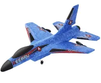 Radio-controlled aircraft fighter Keerpu FOAM A682 with Remote control, Airplane glider SU35 radio-controlled A-682 foam Blue