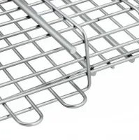 Universal Grill Grill Broil King MAG-770 32x22 cm with Removable Handle, Basket Stainless Steel Barbecue Net Silver