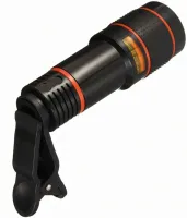 Magnifying Lens for Mobile Phone Telescope TV-8045 8x, Mobile Telescope with 8x Magnification focusing Images on a clothespin