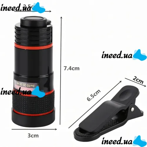 Magnifying Lens for Mobile Phone Telescope TV-8045 8x, Mobile Telescope with 8x Magnification focusing Images on a clothespin