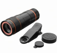 Magnifying Lens for Mobile Phone Telescope TV-8045 8x, Mobile Telescope with 8x Magnification focusing Images on a clothespin