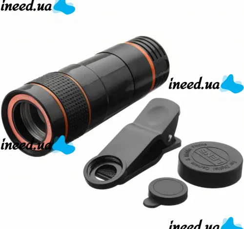 Magnifying Lens for Mobile Phone Telescope TV-8045 8x, Mobile Telescope with 8x Magnification focusing Images on a clothespin