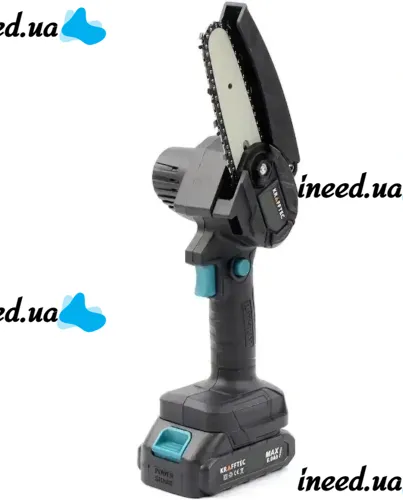 Набор электроинструментов Krafftec КRА-808 36V 3Ah аккумуляторная газонокосилка триммер, Цепная пила с 2 аккумуляторами Кусторез для травы и кустов