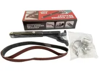 Belt sander adapter RUOKTOOL FT-140 M10 M14 on a Bulgarian Bulgarian milling machine 100mm/115mm/125mm, Grinder for polishing wood metal with 2 belts