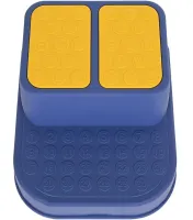 Children's Two-stage Pituso Footrest for Bathroom , Stool for 2 Steps to the Toilet with Anti-slip Coating for Children Blue