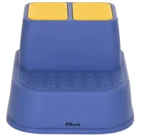 Children's Two-stage Pituso Footrest for Bathroom , Stool for 2 Steps to the Toilet with Anti-slip Coating for Children Blue