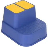 Children's Two-stage Pituso Footrest for Bathroom , Stool for 2 Steps to the Toilet with Anti-slip Coating for Children Blue