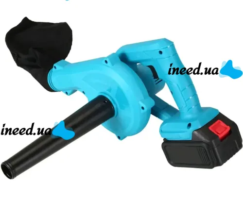 Аккумуляторная воздуходувка Makita DUB185Z 21V 2Ah для уборки листьев, Беспроводной садовый пылесос дуйка Blower Макита 600W с мешком для пыли
