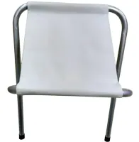 Туристичний складаний стілець Stool Folding Table NA-16 - 2024 до 80 кг для кемпінгу, розкладна табуретка 30х34х35 см для риболовлі та пікніка Білий