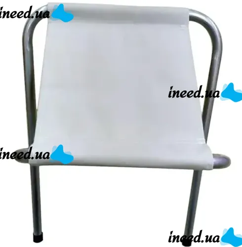 Туристичний складаний стілець Stool Folding Table NA-16 - 2024 до 80 кг для кемпінгу, розкладна табуретка 30х34х35 см для риболовлі та пікніка Білий