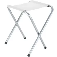 Туристичний складаний стілець Stool Folding Table NA-16 - 2024 до 80 кг для кемпінгу, розкладна табуретка 30х34х35 см для риболовлі та пікніка Білий