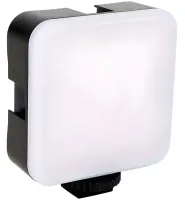 Акумуляторний накамерний відеосвітло Світлодіодна лампа RGB Lamp AY-83 з прищіпкою для телефону фото і відеозйомки, студійний Led світло з різьбленням 1/4
