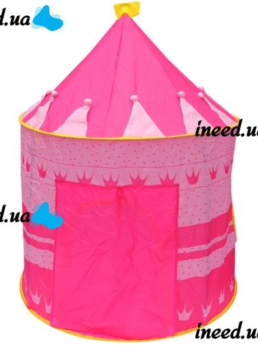 Детская игровая палатка шатер Beautiful Cubby house 135Х105 см складной игровой замок вигвам для игр с сумкой для переноски Замок принцессы Розовая