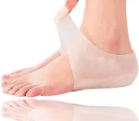 Silicone half insoles Fastlaces ZGD-4 for heel to increase height 4 cm, Gel insoles overlays supinator silicone socks