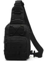 6L Tactical Crossbody Bag A74 Black Single-strap Waterproof Men's Military Chest Bag Army Chest Banana Backpack 