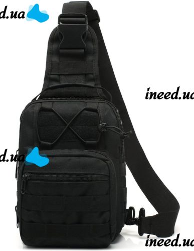 6L Tactical Crossbody Bag A74 Black Single-strap Waterproof Men's Military Chest Bag Army Chest Banana Backpack 