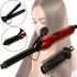 Gemei GM-2906 30W Professional 2-in-1 Curling Flatiron with curling comb attachment, Gemmy Curls and Curls Brush + Brush Comb Attachment