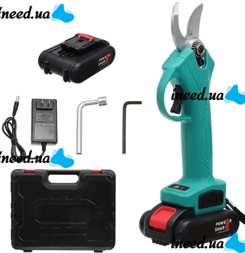 Domotec 68V 2.5AH Cordless Cordless Pruner for pruning tree branches with 2 batteries, Garden Shears 68V Electric Pruner in a case