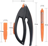 Многофункциональный измельчитель чеснока очиститель Multifunctional Garlic Presser YFZ-061 чесночница, Ручной пресс овощечистка терка для овощей