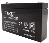 Gel BATTERY UKC 6V 7A lead acid battery