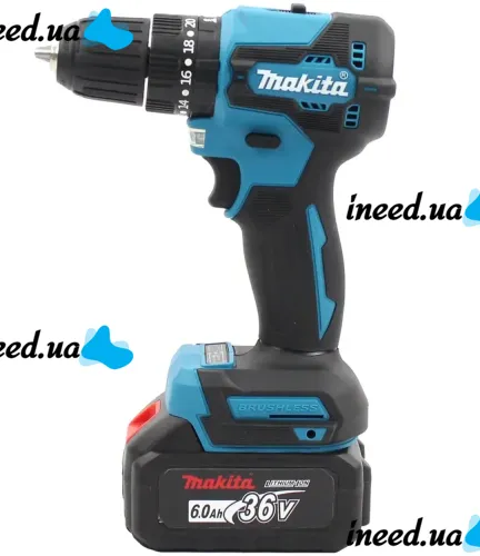 Акумуляторний набір Makita 2в1 Гайковерт DWT301 шурупокрут DWT485 36V 6Ah 2 акумулятори, Набір бездротових електроінструментів Макіта в кейсі