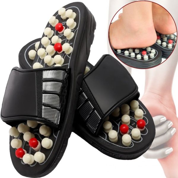 Foot Reflex Orthopedic Massage Slippers with Acupuncture Effect, Sizes 36–45; Reflexology Massage Slippers for the Feet