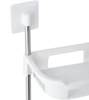 Wall shelf organizer Stenson R93341 for storing bathroom accessories 3 tiers above the toilet, Shelf rack 3 levels for toilet and bathroom