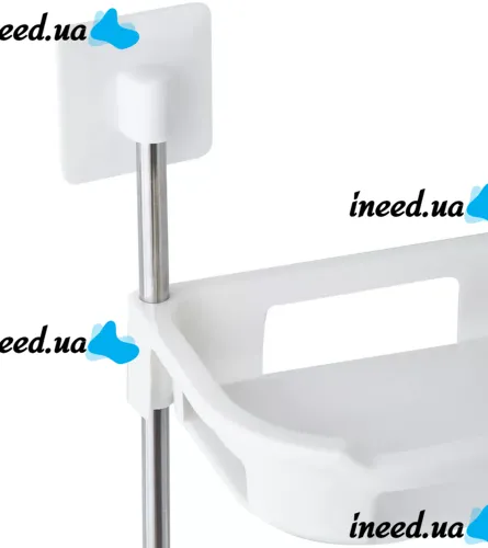 Wall shelf organizer Stenson R93341 for storing bathroom accessories 3 tiers above the toilet, Shelf rack 3 levels for toilet and bathroom