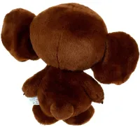 Children's Soft Toy Cheburashka 25 cm Plush Cuddle Pillow Kawaii baby kids with big eyes and ears for Children from 3 years Old Brown