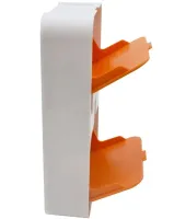Wall-mounted Soap Organizer Flip Lid Drain Soap Box with 2 compartments with hinged lids, Double Hinged soap Dish with drain to the bathroom wall