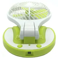 Desktop Folding Fan with Lamp Handy Mini Fan JR-5580 12V 220V with LED Backlight from 18650 Batteries Rechargeable Mini Fan