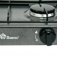 Настільний газовий таганок Domotec MS-6602 на 2 конфорки для їжі, двоконфорочна газова плита настільна варильна поверхня для балонного газу