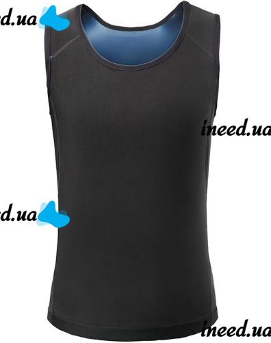 Men's Slimming Sweat Shaper Men's Slimming T-shirt with Sauna Effect, Men's Sports Sauna T-shirt M/L XL/XXL Black