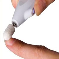 Wireless Manicure and Pedicure Cutter Salon Shaper 5 Nozzles, Manicure Set Nail Grinder Salon Shaper Battery Powered White