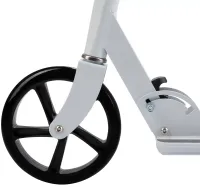 Two-wheeled Folding Scooter Scooter 888 BT-3 White with Footrest and Height Adjustment for Teenagers 110 kg, Urban Straight Scooter Wheels 200mm