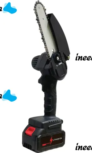 Аккумуляторная цепная мини пила Supretto Mini Electric Chain Saw 24V 550W для обрезки деревьев и распила дров, мини пила, электропила на аккумуляторе