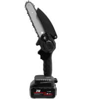 Аккумуляторная цепная мини пила Supretto Mini Electric Chain Saw 24V 550W для обрезки деревьев и распила дров, мини пила, электропила на аккумуляторе