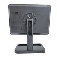 Cosmetie mirror 360 Rotation Angel Desktop Cosmetic Mirror with LED Backlight for Makeup , Compact Rectangular Touch Mirror Black