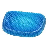 Гелиевая подушка ортопедическая Gel Egg Sitter с чехлом, Охлаждающая гелевая ортопедическая для сидения на стул, кресло, в машину с чехлом