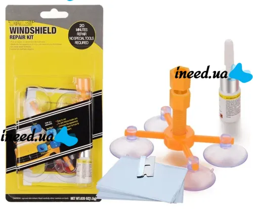 Полный набор для ремонта лобового стекла авто Versachem Windshield Repair Kit средство для удаления трещин и сколов, царапин и повреждений автомобиля