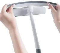 Multifunctional Rotating Brush for Washing windows and Panes 3 in 1 Squegee Window Cleaner 360°, Water Scraper for hard-to-reach places of glass