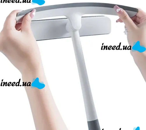 Multifunctional Rotating Brush for Washing windows and Panes 3 in 1 Squegee Window Cleaner 360°, Water Scraper for hard-to-reach places of glass