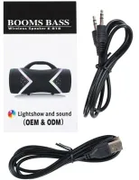 Беспроводная Bluetooth колонка T&G Boom Bass E818 с ручкой, Аккумуляторная блютуз акустика SPS UBL с подсветкой 8000 mAh USB AUX для Android IOS