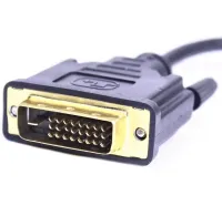 Моніторний адаптер, перехідник U - 993 DVI - D на VGA, мультимедійний Конвертер для відеокарти DVI2VGA - 01 на кабелі 1080p 0.13 m Чорний