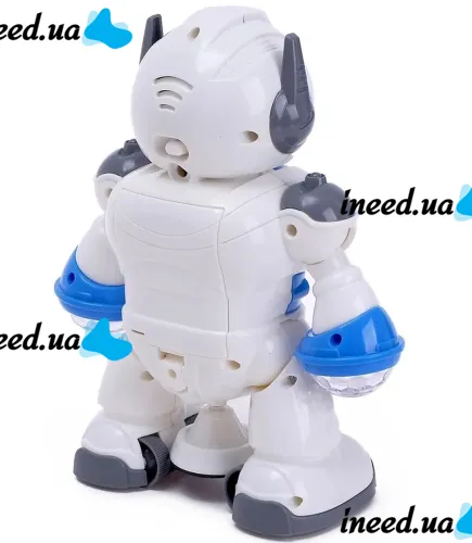 Танцующий робот Dancing Robot Light and Music LZCZ 6678-5 с подсветкой для детей, Детский светящийся робот игрушка со светом на батарейках
