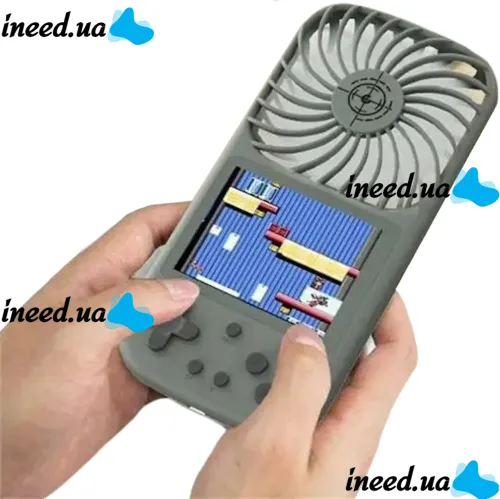 Portable Gaming Console with Fan Gen Game Fan F1 HS-224 for 500 Games, Retro Mini Console with 2.8" Dendy JD-05 Display from Battery
