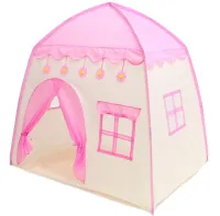 Children's play tent in the form of a Garden Play Tent 130x130x100 cm with Windows for home and street, Play tent for children with a bag Pink
