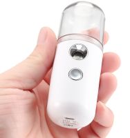 Ультразвуковой аккумуляторный увлажнитель воздуха для кожи лица Nano Mist Soraver с подсветкой, Нано-распылитель с резервуаром для воды 30 мл