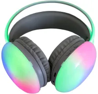 Welike WK-30 RGB RGB Backlit Bluetooth Wireless Headphones Full Size Bluetooth Stereo Headphones with AUX Port for Computer and Laptop